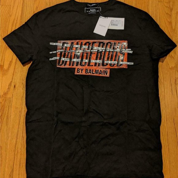 Balmain Other - Mens Balmain Dangerous Graphic T-Shirt
